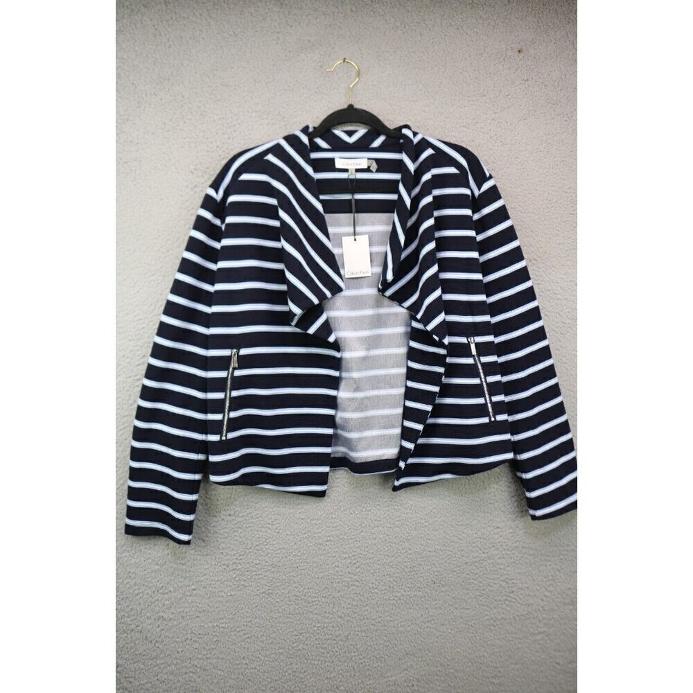 Calvin Klein Long Sleeve Open Front Cardigan-Size Large-New w/Tags